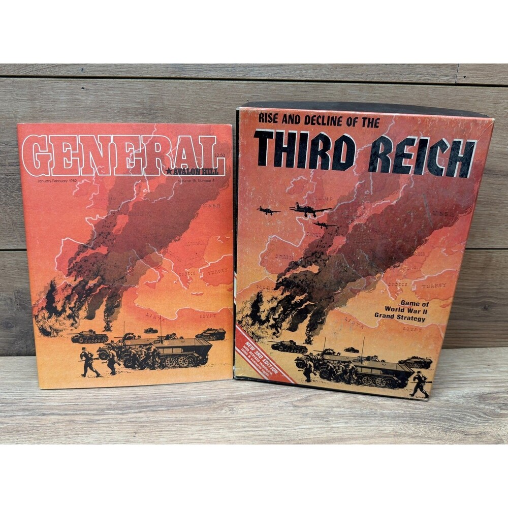 Avalon Hill Rise and Decline of the Third Reich WWII Strategy Game 3rd Edition
